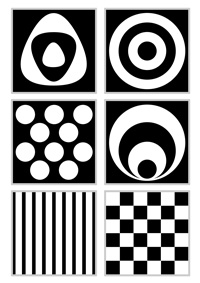 Tessere in bianco e nero