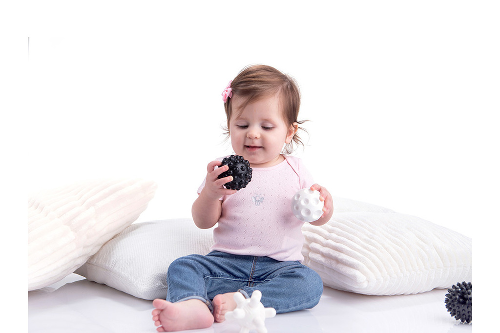 Palline sensoriali bianco e nero - set di 4