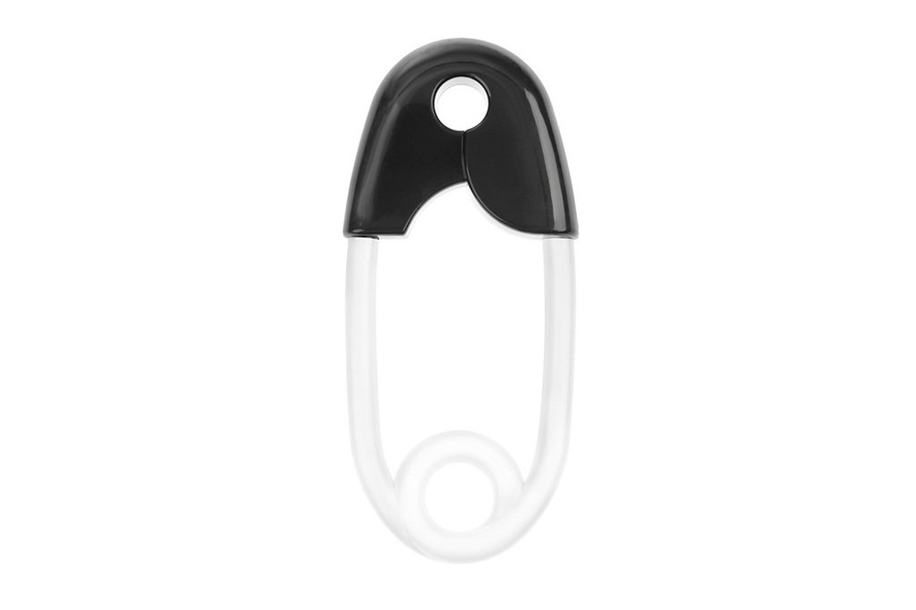 Sonaglio spilla bianco e nero