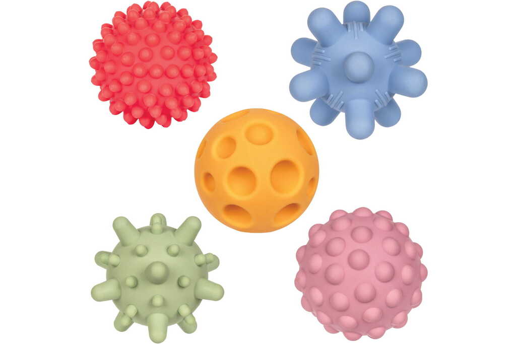 Palline sensoriali senza buchi colori pastello - set di 5