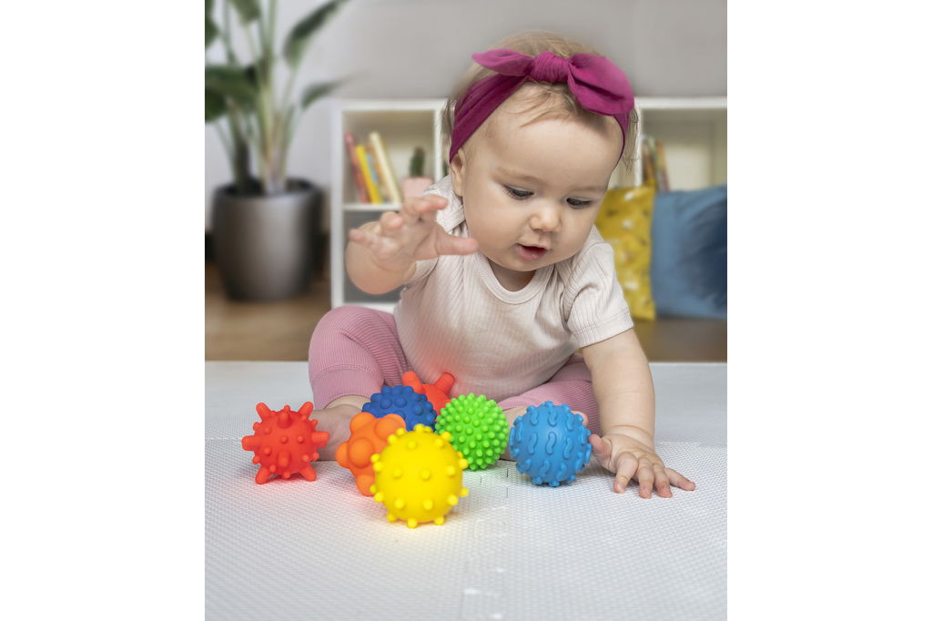Palline sensoriali senza buchi - set di 8