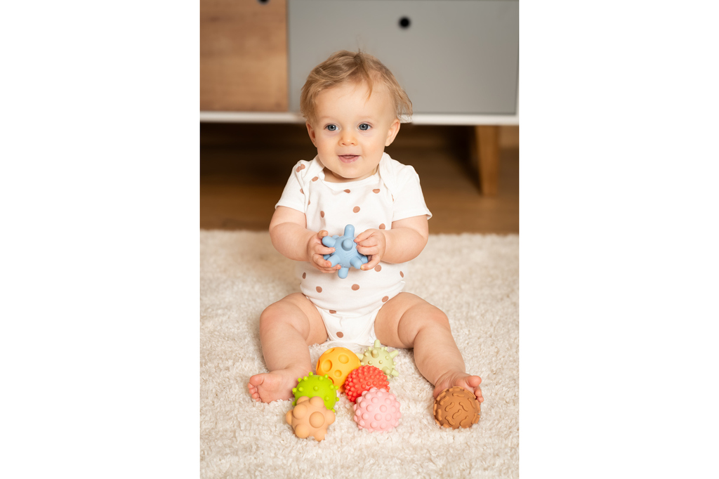 Palline sensoriali senza buchi colori pastello - set di 8