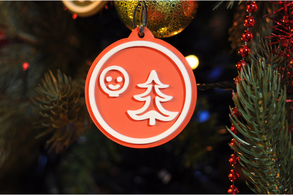 Decorazione buone feste caa - muted red