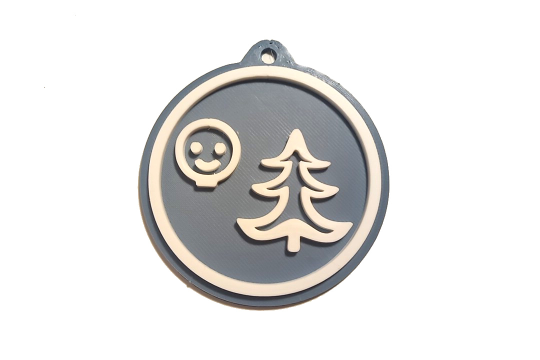 Decorazione buone feste caa - muted blue