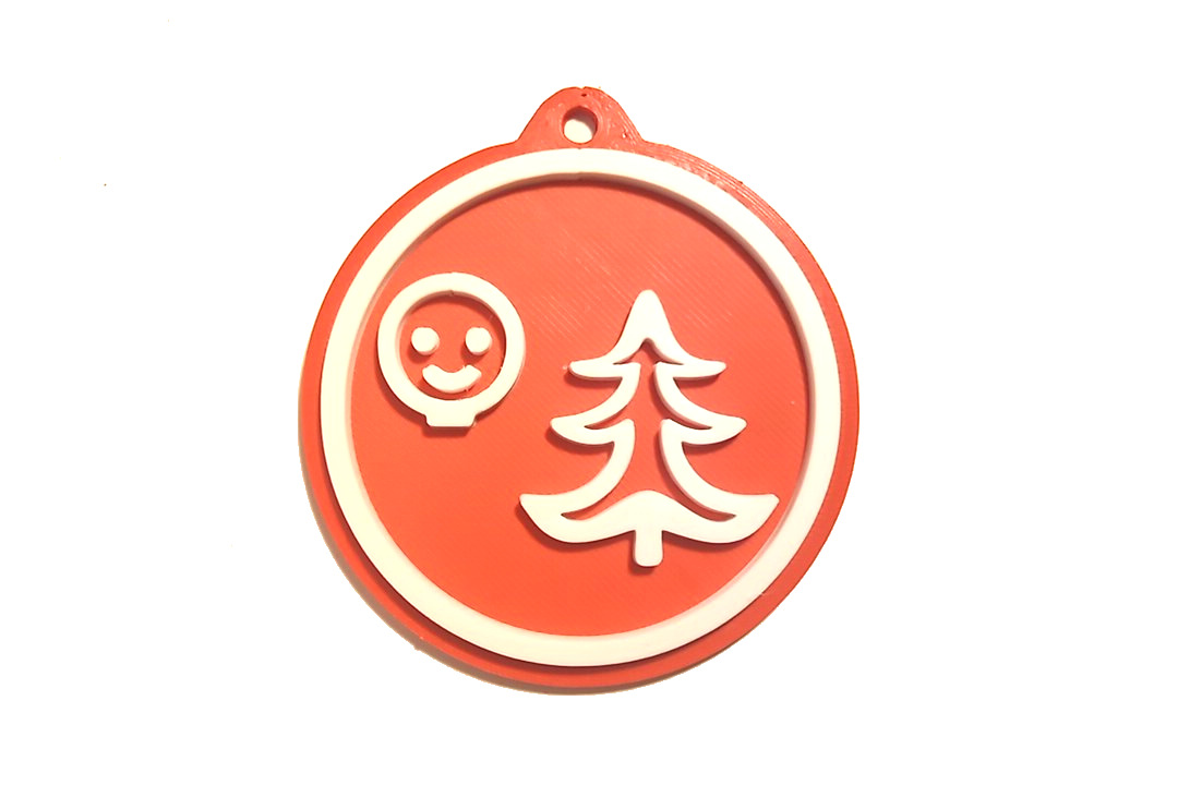 Decorazione buone feste caa - muted red