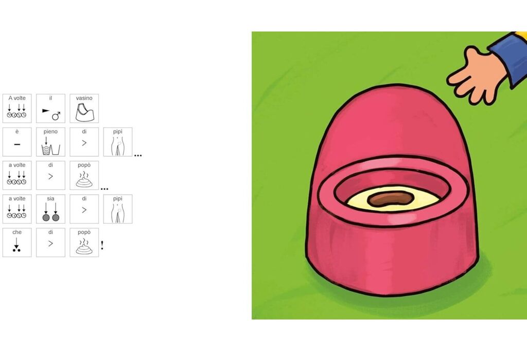 Gugo impara a usare il vasino. InBook.