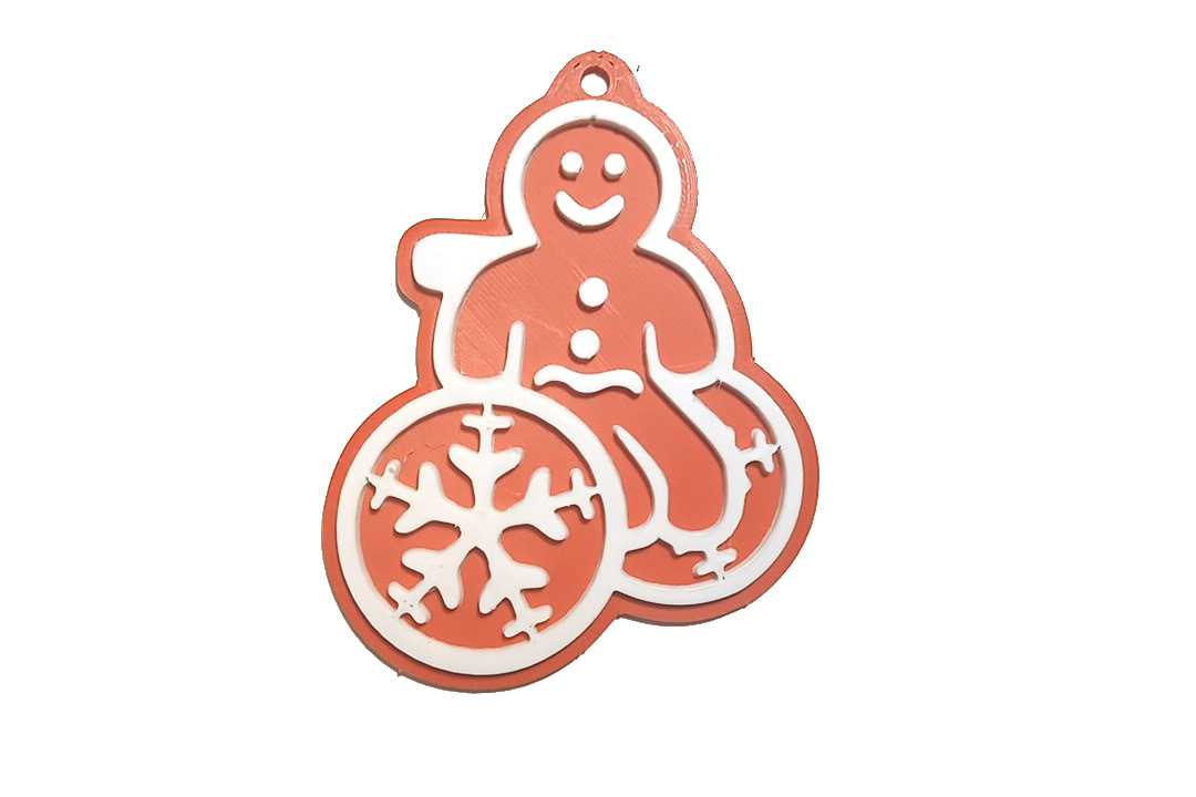 decorazione buone feste pan di zenzero - muted red