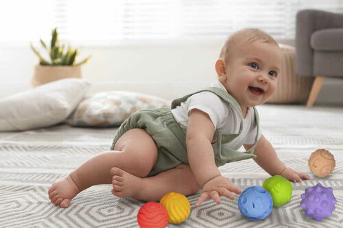 Palline sensoriali con rilievi - set di 6