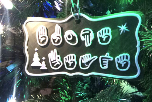 Decorazione buone feste LIS