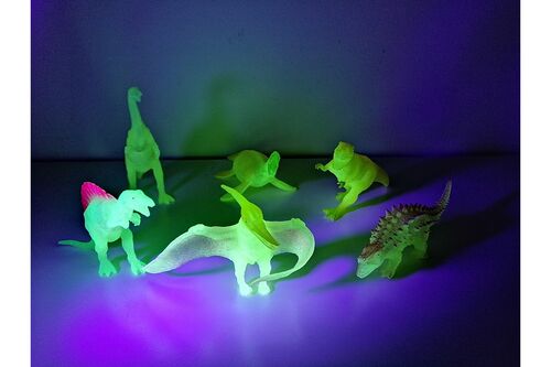 Dinosauri che si illuminano al buio