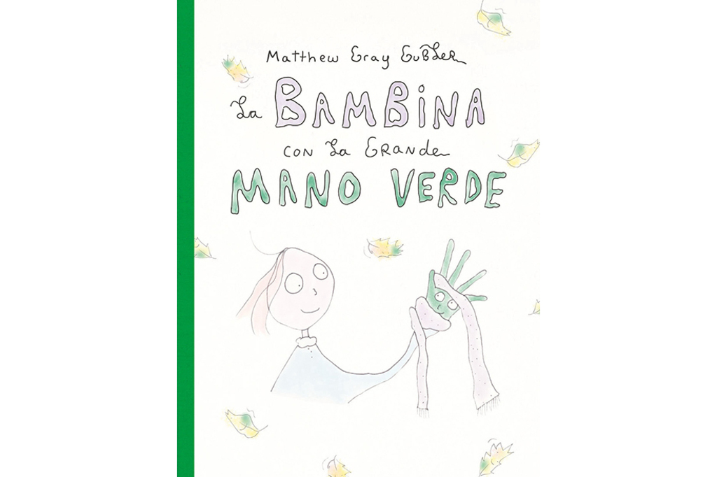 La bambina con la grande mano verde